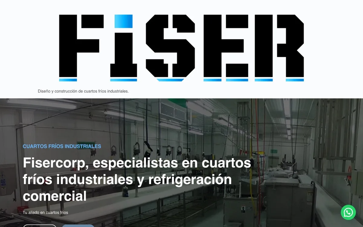 Sitio web de Fiser Construcciones diseñado por Arturo Guzmán